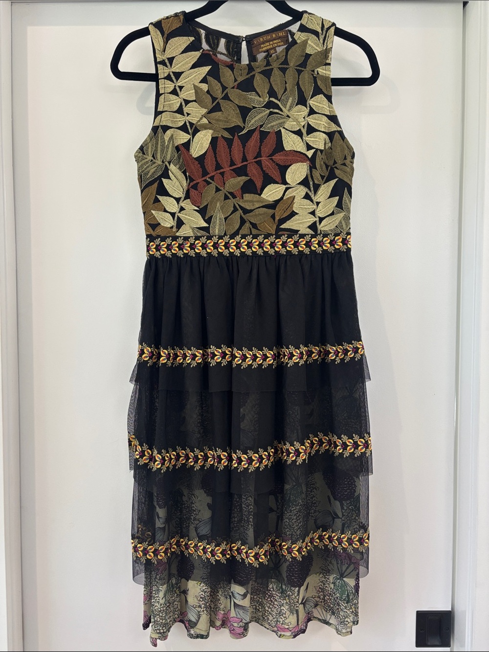 Anthropologie Varun Bahl Embroidered Vigne Dress - Picture 5 of 11